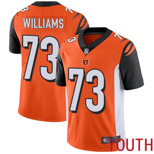 Cincinnati Bengals Limited Orange Youth Jonah Williams Alternate Jersey NFL Footballl #73 Vapor Untouchable